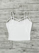 Crisscross Strappy Crop Cami Top