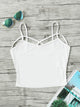 Crisscross Strappy Crop Cami Top