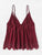 Scallop Lace Trim Strappy Plunge Cami Top