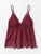 Scallop Lace Trim Strappy Plunge Cami Top
