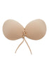 Seamless Lace Up Push Up Self Adhesive Bra