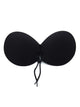 Seamless Lace Up Push Up Self Adhesive Bra