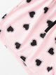 Letter Print Top & Drawstring Waist Shorts PJ Set