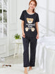 Bear & Dot Print Pajama Set
