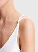 Double V Neck Strappy Top