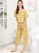 Striped Top & Pants PJ Set
