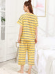 Striped Top & Pants PJ Set