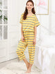 Striped Top & Pants PJ Set
