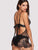 Bow Detail Lace Slips With Thong