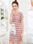 Bear Print Striped Night Dress