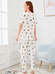 Allover Dog Print Pajama Set