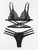 Criss Cross Ladder Cut-Out Lingerie Set