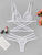 Criss Cross Ladder Cut-Out Lingerie Set