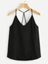 Criss Cross Solid Cami Top