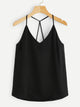 Criss Cross Solid Cami Top