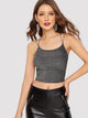 Crisscross Back Glitter Strappy Top