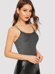 Crisscross Back Glitter Strappy Top