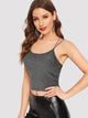 Crisscross Back Glitter Strappy Top