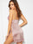 Floral Lace High Split Satin Cami Dress