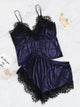 Lace Trim Cami Top With Shorts
