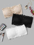 Floral Lace Bandeau Bra Set 3pack