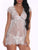 Eyelash Floral Lace Dress With Thong