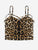 Strappy Cross Leopard Crop Cami Top