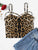 Strappy Cross Leopard Crop Cami Top