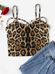 Strappy Cross Leopard Crop Cami Top