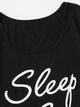 Slogan Tee & Heart Print Drawstring Waist Shorts PJ Set