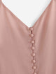 Solid Button Detail Chiffon Cami Top