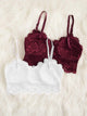 Floral Lace Bralette Set 2pack