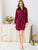 Eyelash Lace Self Belted Robe