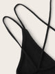 Rib-knit Strappy Wrap Bralette Top