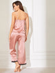 Floral Lace Satin Cami PJ Set