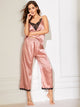 Floral Lace Satin Cami PJ Set