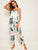 Tropical Print Satin Cami Pajama Set