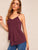 Ring Detail Strappy Layered Hem Top