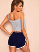 Heather Knit Cami & Dolphin Shorts PJ Set