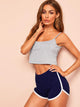 Heather Knit Cami & Dolphin Shorts PJ Set