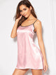 Striped Satin Cami Dress