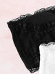 Ruched Floral Lace Bandeau Bra Set 3pack