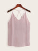 Criss Cross Solid Cami Top