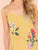 Floral and Striped Top With Tie Strappy