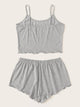 Letter Print Cami Pajama Set