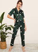 Polka Dot Satin Pajama Set