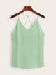 Criss Cross Solid Cami Top