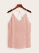 Criss Cross Solid Cami Top