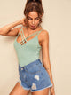 Neon Lime Strappy Neck Cami Top