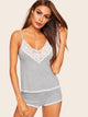 Floral Lace Cami Pajama Set